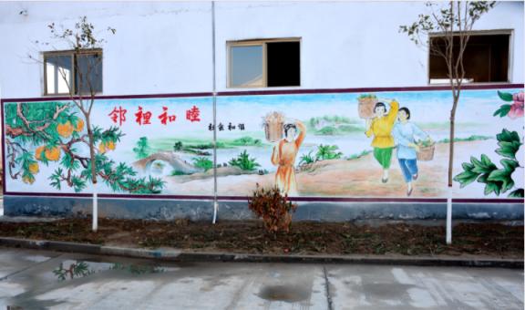 安福乡镇文化墙 乡风文明焕发新活力