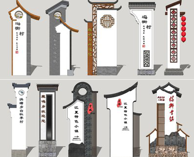 安福美丽乡村标识标牌有哪些分类？